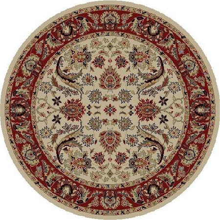 Concord Global 7 ft. 10 in. Ankara Sultanabad - Round, Ivory 62029